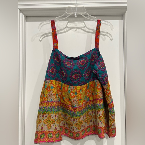 Natural Lifr multi colored mixed print cami. Size XL. NWOT. - Picture 1 of 6